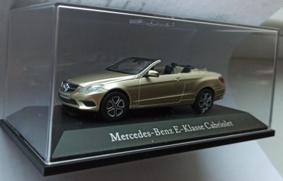 Macheta Mercedes E-Class Cabriolet A207 Facelift 2013 Auriu - Kyosho 1/43 foto