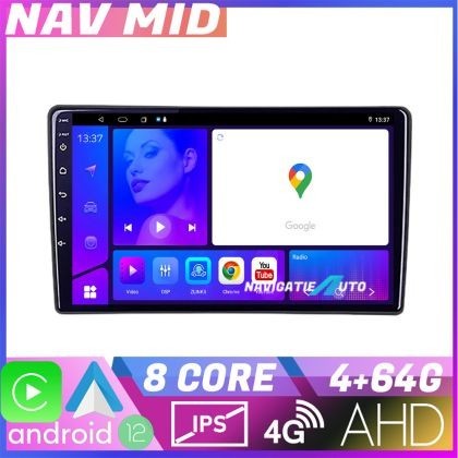 Navigatie universala 2 din 9 inch EDOTEC-LITE Android Ecran 720P Octa Core 4 64 Carplay CarStore Technology