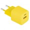 Incarcator Retea Colorum CLS30-AC-05, 30W, 3A, 1 x USB-A - 1 x USB-C, Galben