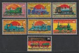 Guinea Ecuatoriala 1972 - Caile Ferate Japoneze 100 de Ani 7v MNH, Nestampilat