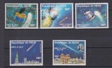 REPUBLICA NIGER COSMOS 1985 MI: 977-981 MNH, Nestampilat