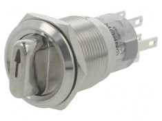 Comutator rotativ 3 poziții DP4T 24V