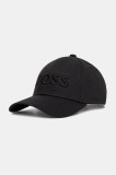 BOSS șapcă de baseball din bumbac culoarea negru, 50544386