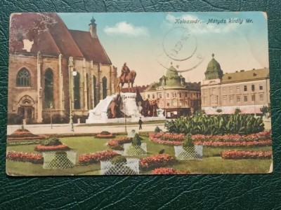 1915 - Cluj Napoca, piata Matei Corvin (jud. Cluj) foto