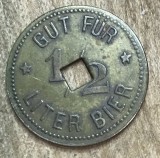 Jeton GERMANIA GUT FUR 1/2 BIER / BUN PENTRU 1/2 BERE