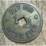 Jeton GERMANIA GUT FUR 1/2 BIER / BUN PENTRU 1/2 BERE