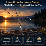 Lansetă Feeder pentru Pescuit, Model Harrier Feeder, 210 g, 3,60 m