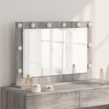 vidaXL Oglindă de toaletă Gri Sonoma Placă de particule 80 x 55 x 18 cm