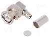Conector BNC, 50&Omega;, tata, aurit, TELEG&Auml;RTNER - J01000A0054