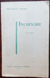 ADALBERT SUKUP - INCHINARE (POEME) [editia princeps, 1933]