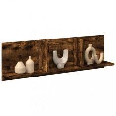 vidaXL Dulap de perete, stejar fumuriu, 100x16,5x30 cm, lemn prelucrat 854863