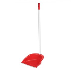 Faras Plastic, Model Lung, Culoare Rosu, Maner Filetat, Inaltime 76cm