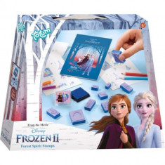 Set Stampile Frozen 2, Bloc de Desen si Creioane Colorate foto