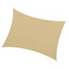 Copertina parasolar, dreptunghiulara, HDPE, cu accesorii fixare, inele metalice, bej, 4x3 m, ART