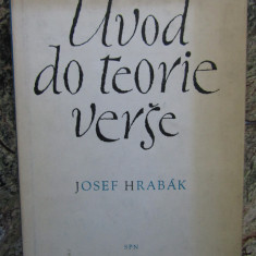 JOSEF HRABÁK - ÚVOD DO TEORIE VERŠE - IN LIMBA CEHA