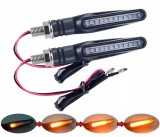 Set 2 semnalizari dinamice cu lumina de zi 12v moto- atv