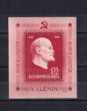 ROMANIA 1960 - 90 DE ANI DE LA NASTEREA LUI V.I.LENIN, MNH-LP 492, Nestampilat