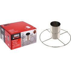 Suport inox pentru gatit pui la gratar