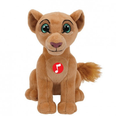 Plus ty 15cm beanie babies disney regele leu nala cu sunete foto