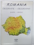 ROMANIA , GEOGRAFIE - GEORGRAPHY , PUZZLE - DOMINO , 1996