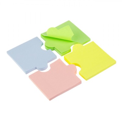 Notițe Adezive, Stick It, Puzzle, Set 4 Bucăți, Multicolor, 7x6cm foto