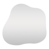 Cumpara ieftin Oglinda Decorativa Palermo House Nordic 50x55 cm, Fara Rama, Argintiu, Hol/Sufragerie