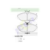 Set placute frana punte fata Citroen Jumper 1994-2005; Fiat Ducato 1989-2005; Peugeot Boxer Bus 1994-2005, Icer Brakes Spania 141053700