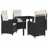 vidaXL Set dining pentru exterior cu pernă 5 pcs 3422295
