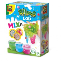 Set de mixat slime colorat cu margele si bile,+4 ani