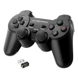 Controller wireless pentru PS3/PC Esperanza Gladiator, vibratii, design ergonomic
