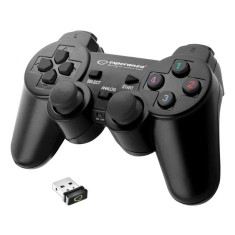 Controller wireless pentru PS3/PC Esperanza Gladiator, vibratii, design ergonomic foto