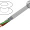 Cablu ecranat LiHCH 6x0.5mm2 cu tresă de cupru cositorit