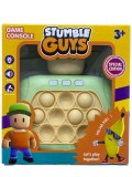 Joc Pop It Stumble Guys banana, consola, joc interactiv, antistres, cu baterii