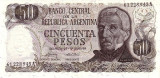 Argentina 50 Pesos ND (1974/75) Decreto-Ley 18.188, P-296 UNC !!!
