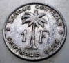 7.723 CONGO RUANDA URUNDI 1 FRANC 1958, Africa, Aluminiu