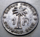 7.723 CONGO RUANDA URUNDI 1 FRANC 1958, Africa, Aluminiu