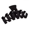 Clamă Păr, Model Zigzag, Plastic, Negru, 11cm, Oem