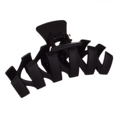 Clamă Păr, Model Zigzag, Plastic, Negru, 11cm