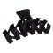 Clamă Păr, Model Zigzag, Plastic, Negru, 11cm