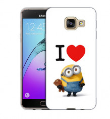 Husa Samsung Galaxy A5 2016 A510 Silicon Gel Tpu Model I Love Minions foto