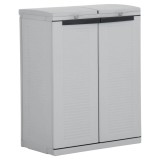 Cumpara ieftin Coș de gunoi Dulap Eco, gri și negru, 68x,39x89 cm
