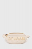 Love Moschino borseta culoarea bej