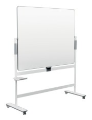 Tabla mobila NOBO Move &amp; Meet, 150x120 cm, magnetica, include tavita detasabila si marker, alb