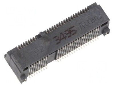 Conector PCI Express mini orizontal SMT aurit PIN 52 0,5A foto