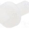 Surub M3, poliamida, lungime 6mm, cap rotund, pas filet 0.5, DREMEC - 8G205M3X06