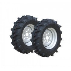 ProGARDEN Set roti complete 6.00-12, 4 prezoane, profil agricol