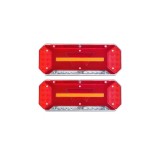 Set lampa LED Stanga si Dreapta cu efect de neon si semnalizare intermitenta dinamica, cu 5 functii, 12-24V, 345mm X 130mm Cod: ST0223 Automotive Trus, Oem