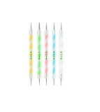 Chiureta Manichiura Sela Inox, Instrument Puncte Unghii, Nail Art, 2 Capete