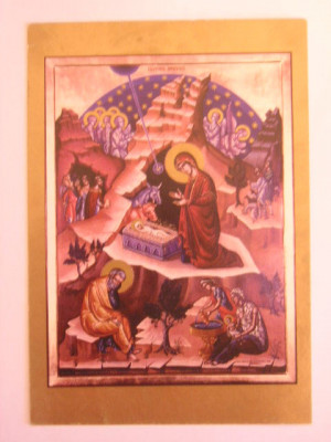 C9 3 - 2003 - Calendar de buzunar - tematica religioasa - Icoana - format carte postala foto