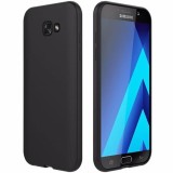 Husa Samsung Galaxy A3 2017 Neagra, Silicon TPU, Antișoc, Anti-amprenta